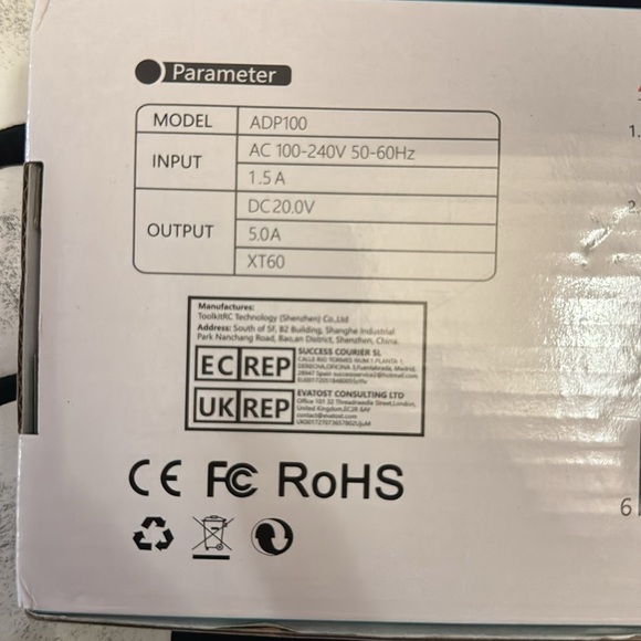 ToolKitRC ADP100 US Plug 100W Power Output with XT60 - Picture 3 of 4